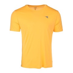 diadora Run Crew Neck Short Sleeve Athletic T-Shirt Mens Orange Casual Tops 1801