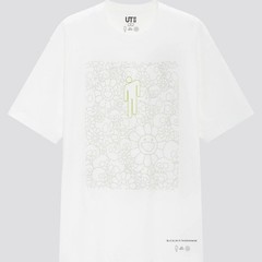 Billie Eilish x Takashi Murakami Uniqlo White Graphic T-Shirt Size XXL 47-50 In.