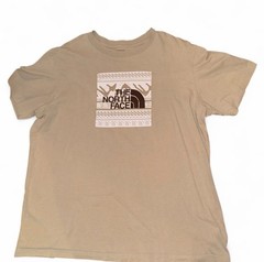The North Face Men’s XL Beige Graphic Logo Print Crew Neck Short Sleeve T-Shirt