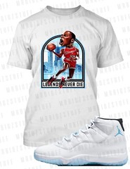 Mens Rookie of the Year Graphic Sneaker Tee to Complement J11 Legend Blue