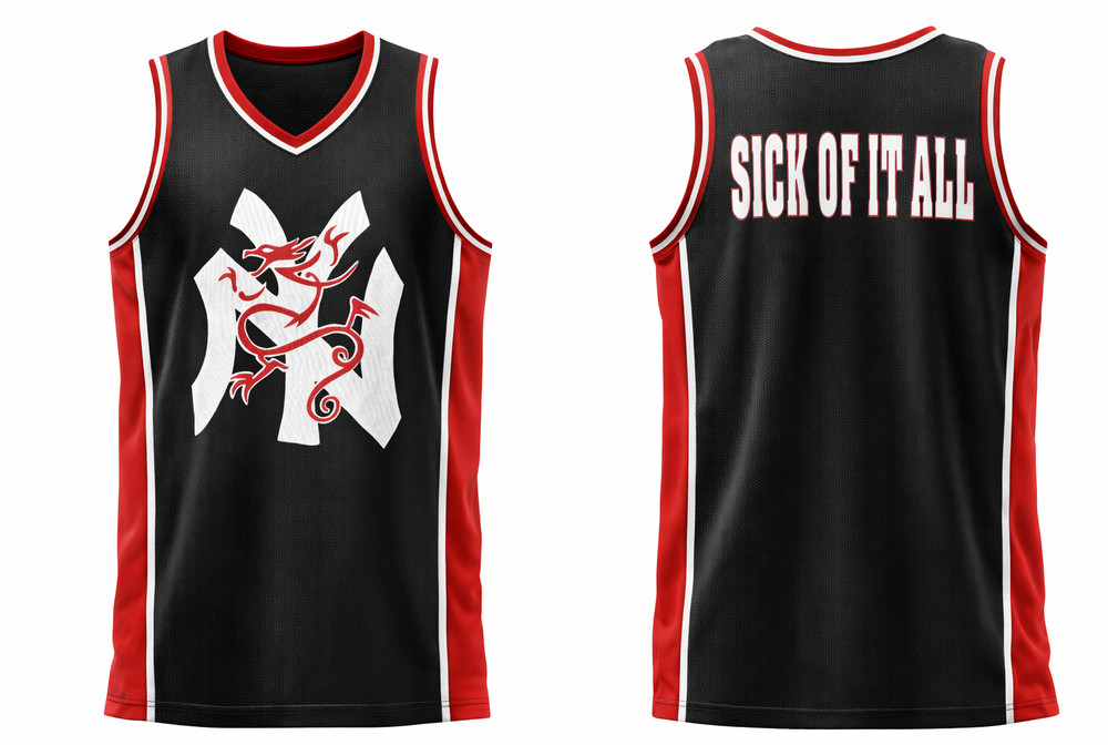 HOT NEW Sick Of It All BASKETBALL Jersey All sizes XZ1438
