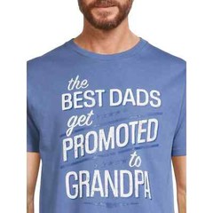 Way To Celebrate Father’s Day Dad Upgrade Graphic Tee Blue 2XL (50-52)