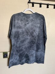 Y2K Skull Mountain T-Shirt AOP 2005 Print Size XL Distressed