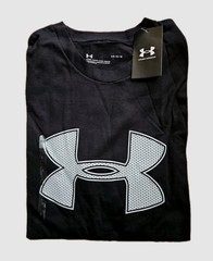Under Armour Men’s T-Shirt Short Sleeve Athletic UA Logo Graphic Cotton Shirt L.