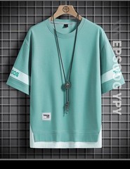 Hip Hop Oversize T-Shirt Loose Casual Men’s Streetwear Black White Short Sleeves