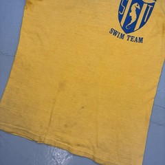 True Vintage Russell Southern Shirt Solotar Swimmers 60s Yellow Distressed M