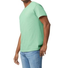 NEW First Quality XL Gildan Heavy Cotton Mint Green Adult Short Sleeve T-Shirt.