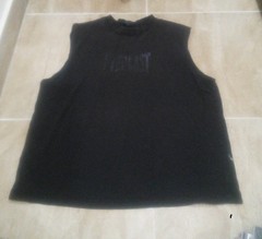 Vintage Men’s Everlast Tank Top Shirt Logo Black Sleeveless Sz L