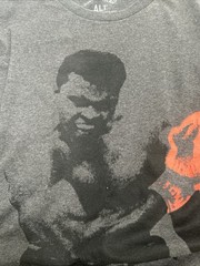 Muhammad Ali Gray T-shirt Sz XL