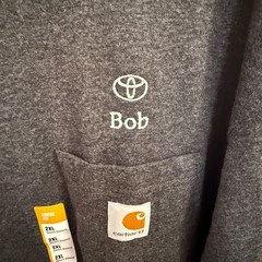 Carhartt Men’s K87-CRH Gray Workwear Short Sleeve T-shirt, Toyota, ‘Bob’ 2XL