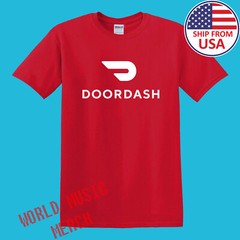 Doordash Food Delivery Men’s Red Size S-5XL