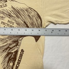 VTG 80s Anatomy Muscle Chart Medical Short Sleeve T-Shirt Men’s M Yellow