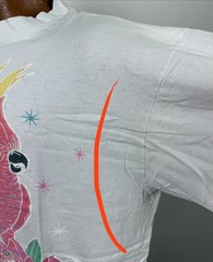 Vintage Florida Shirt Mens XL 90svTropical Bird T-shirt Lotus Flower Ocean Beach