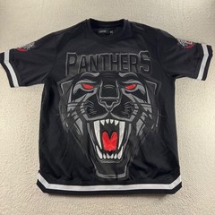 Hudson Outerwear Panthers Jersey Shirt Mens 2X Black Red Graphic Tee Streetwear
