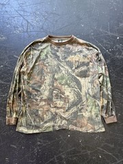 Vintage 90s Ace Sportswear Realtree Camo Single-Stitch Pocket Longsleeve Size XL