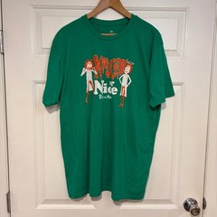Rick and Morty Naughty or Nice T Shirt Green Mens 2X Adult Swim Ripple Junction
