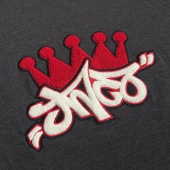 JNCO Jeans Shirt Mens XL Gray Crown Graffiti Logo Graphic T-Shirt Tee Y2K Street