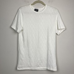 H&M Mens Slim-Fit Textured T-Shirt Size Small