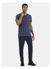 ATHLETIC WORKS Men’s 3XL (54-56) Cotton Tee Short Sleeve Loose Fit • Blue Cove