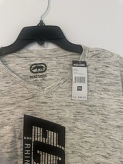 Ecko Unltd Logo Graphic Print Tee Mens XL Grey Rhino Print Skater Y2K T Shirt