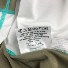 Panama Jack Shirt Mens XL Green White Tagless Raglan Long Sleeves Crew Neck Tee