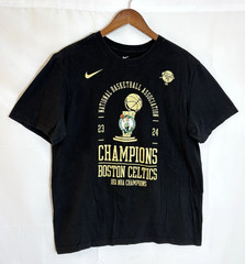 Boston Celtics 23-24 NBA World Champions Men’s Medium Nike Black S/S T-Shirt Tee