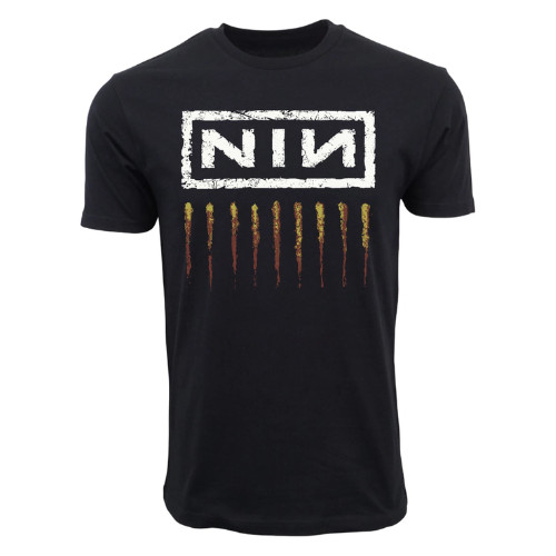 Nine Inch Nails NIN Logo Graphic T-Shirt, Classic Rock Band Tee