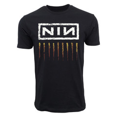 Nine Inch Nails NIN Logo Graphic T-Shirt, Classic Rock Band Tee
