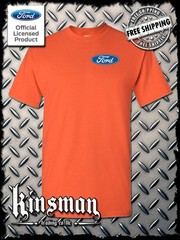 Ford Classic Blue Logo Crest T-Shirt – F150 Mustang – Official Licensed Product