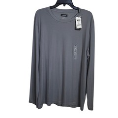 Alfani Alfatech Long Sleeve Crewneck T-Shirt, Skyrocket XL $45