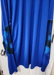 Men’s Old Navy Active Long Sleeve T-Shirt Solid Graphic Sleeves Blue Size 3XL