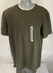 Duluth Trading Mens XL Standard Fit Longtail T-Shirt Short Sleeve Tee Olive New