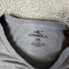 O’Neill Shirt Mens 2XL Gray Palm Tree Graphic Crew Neck Tagless Cotton