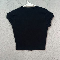 Nine Inch Nails Black Graphic Crop Top My Whole Existence Is Flawed Womens Small