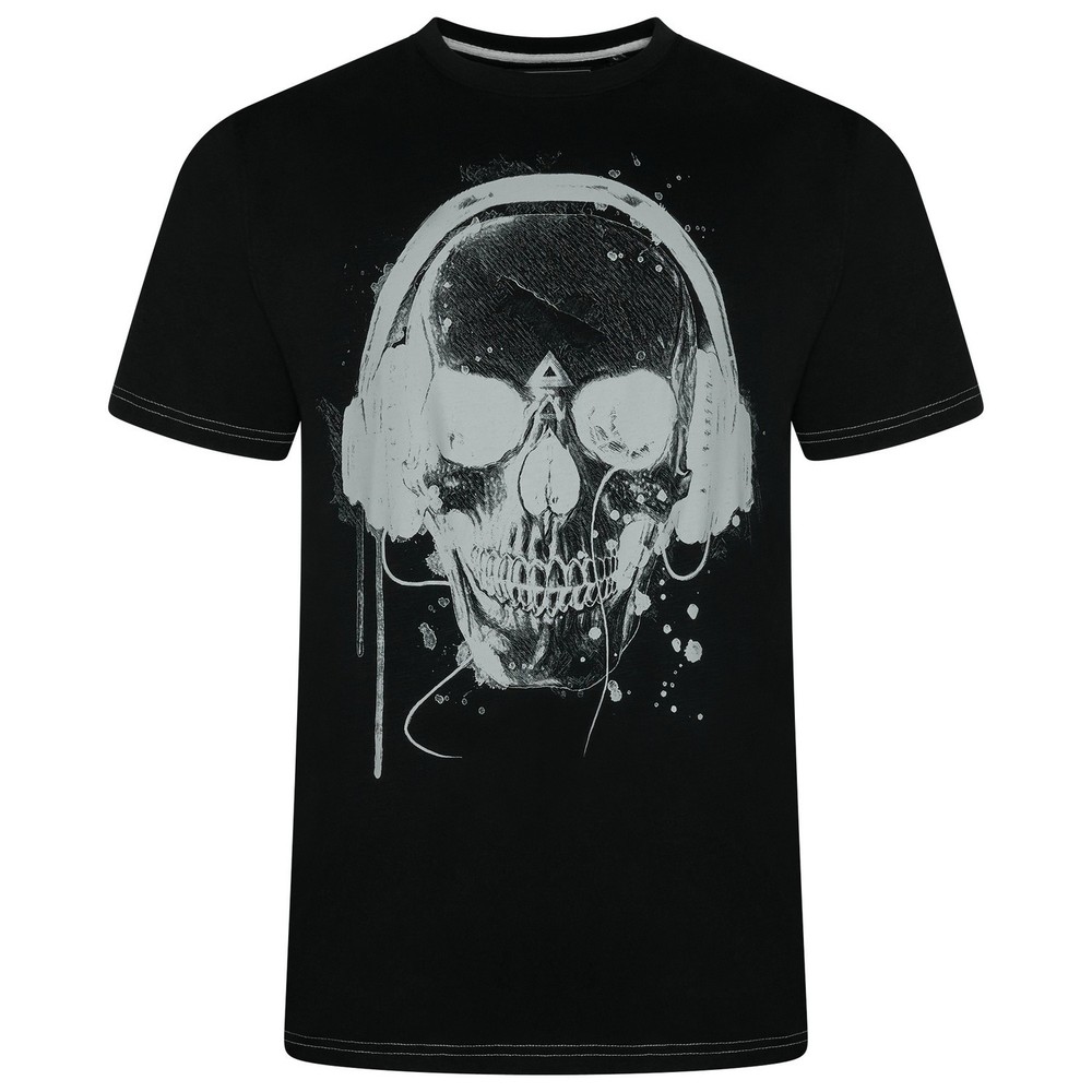 KAM KBS5811 HEADPHONES SKULL T SHIRT 2XL3XL4XL5XL6XL7XL8XL