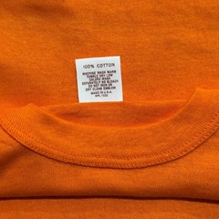 Vintage Russell Athletic Adult S (34-36) Orange T-Shirts Blanks Lot of 4
