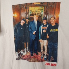 Full Send Nelk Boys Kyle Forgeard Bob Menery Donald Trump Graphic T Shirt XL
