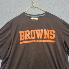 Cleveland Browns NFL On Field Apparel Nike Shirt Mens 3XL Brown Spellout Staff