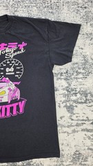Hello Kitty Tokyo Speed Graphic T-Shirt Size XL Black Pink Sanrio Racing Tee