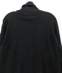 VINTAGE Ralph Lauren Shirt Men Medium Black Turtleneck Red Pony Minimalist *