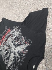 Seether Men’s Black Rock Graphic Print Vintage Crew Neck T-Shirt Size Large L