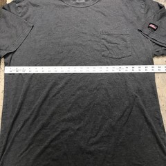 Dickies Gray Short Sleeve Mens XL Pullover Performance Work Shirt Pocket Cot Pol