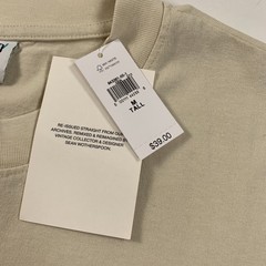 Gap Sean Wotherspoon Cord Soul Graphic T-Shirt Medium Tall Beige Re-Issue NWT