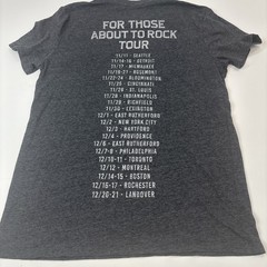 AC/DC For Those About To Rock Tour T Shirt Medium Grey Replica 1981
