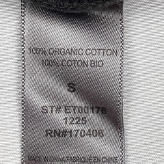 Elwood Size Small Black 100% Organic Cotton T-Shirt Distressed Crew Neck Tee