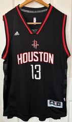NBA Houston Rockets Basketball Black Shirt Jersey #13 Harden Swingman Adidas XL