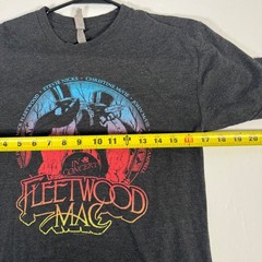 Next Level Fleetwood Mac T Shirt Mens Small Gray Concert Tour Graphic Tri-Blend