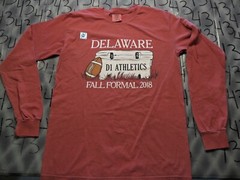 Small NWOT Delaware fall formal 2018 D1 athletics comfort colors Shirt