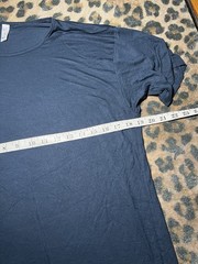 American Apparel Shirt Men Size Medium Viscose Blue VTG Y2K Indie Sleaze