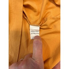Left Coast Tee Festival Mens XL Orange Pima Cotton Short Sleeve Crewneck T-Shirt